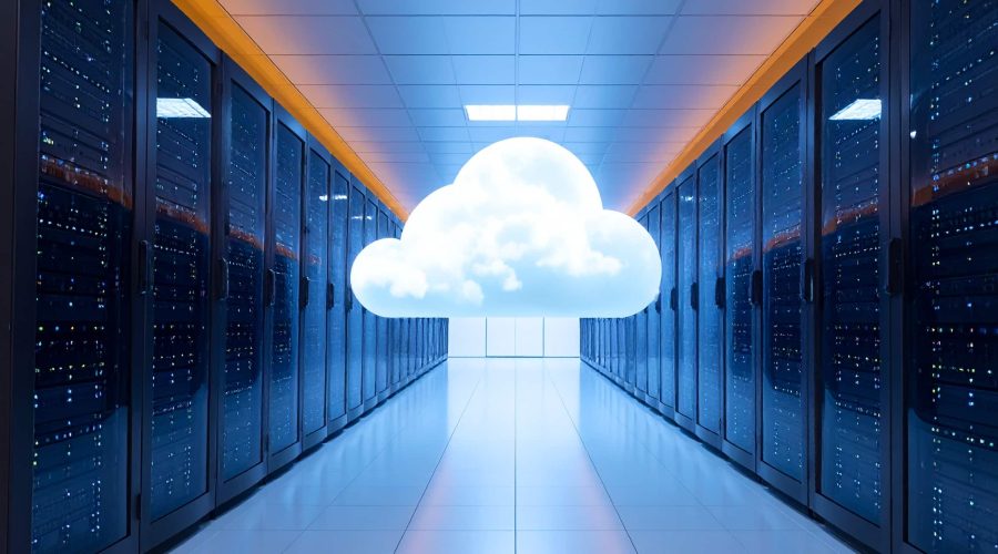 Firefly_carbon footprint servers cloud 731121 (1)